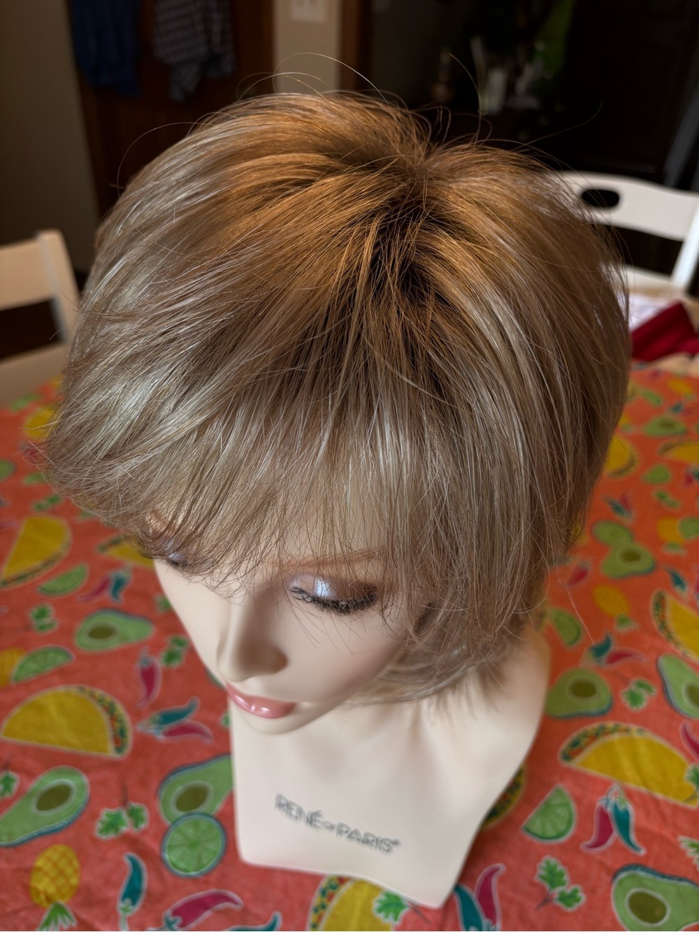 René of Paris Short Layered Wig in blonde - Picture 2 of 11